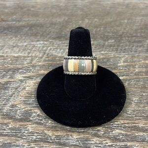 Brighton  CABANA band ring with multicolored enamel in neutral tones Size 6